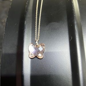 Swarovski necklace with Swarovski butterfly pendant